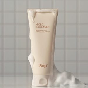 فوم پاک‌کننده آمپولی مرطوب‌کننده کلاژن طلا SNP